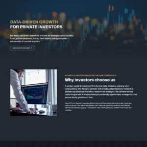 Web investičnej spoločnosti APZ Ventures