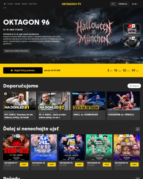 Streamovacia platforma OKTAGON.TV