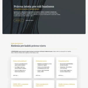 Web advokátskej kancelárie PRIKOPALEGAL