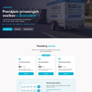Web prenájmu prívesných vozíkov PrivesyNaPrenajom.sk